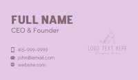 Woman Beauty Cosmetics Dermatology Business Card