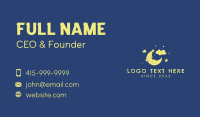 Sleepy Moon Mascot  Business Card