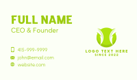 Electric Green Tennis Ball Business Card