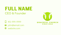 Electric Green Tennis Ball Business Card