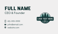 Carpentry Logging Joinery Business Card