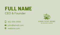 Cannabis Marijuana Plane Business Card