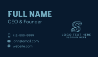 Tech Business Letter S  Business Card