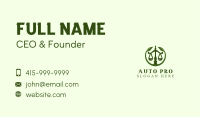 Environmental Justice Scale Business Card