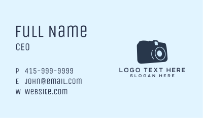 Camera Photography Digital Business Card Image Preview