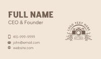 Camera SLR Influencer Business Card Design