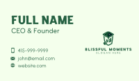 Trash Can Leaf Business Card Image Preview