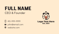 Boba Tea Timer  Business Card Design