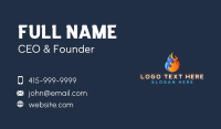 Fire Fuel Energy Business Card Design