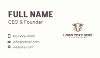 Homesteading Cow Farm Business Card