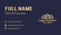 Asian Temple Wings Business Card