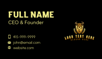 Viking Helmet Shield Business Card