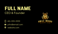 Viking Helmet Shield Business Card