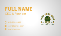 Football Star Helmet Business Card