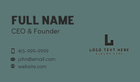 Army Brand Lettermark Business Card