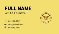 Leaf Beehive Honey Dipper Business Card Design