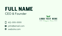 Eco Natural Leaf  Business Card Design