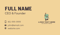 Coffee Cup Sunglasses Business Card Design