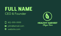 Leaf Fork Vegan Resto Business Card Image Preview