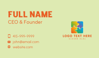 Child Nursery Puzzle Business Card