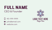 Polygon Star Geometric  Business Card