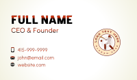 Female Cricket Athlete Business Card