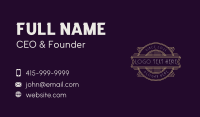 Frame Ornament Business Card example 4