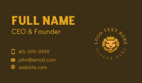 Wild Gold Lion Business Card