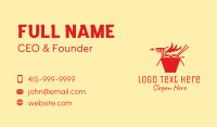 Asian Dragon Ramen  Business Card