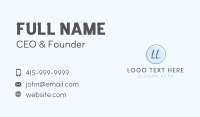 Simple Style Badge Lettermark Business Card