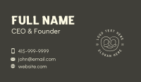 Pretzel Snack Bakery Business Card