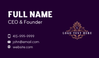 Elegant Floral Boutique Business Card