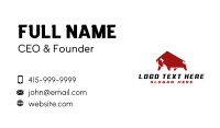 Wild Bull Horn  Business Card Design