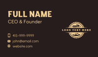 Woodcutting Chainsaw Forest Business Card