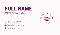 Beauty Cosmetics Eyelashes Business Card