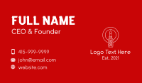 Lever Screw Driver  Business Card Design