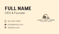 Industrial Quarry Excavator Business Card Design