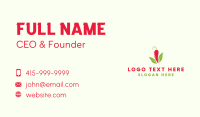 Spicy Chili Pepper Business Card Design