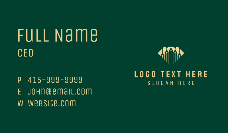 Investment Business Card example 2