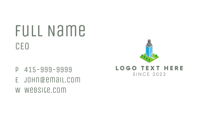 Modern Office Building Business Card Image Preview