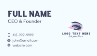 Woman Eyelash Beauty Business Card