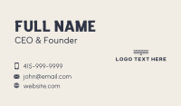 Wave Water Business Business Card Design