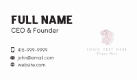 Elegant Lady Hairdresser Business Card