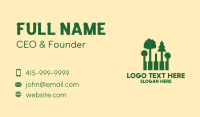 Forest Piano Keys Business Card
