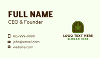 Herbal Cannabis Leaf Business Card