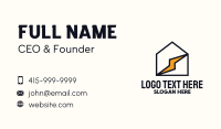 Lightning House Business Card Design