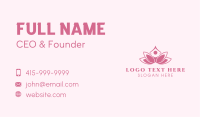 Pink Healing Lotus  Business Card