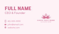 Pink Healing Lotus  Business Card