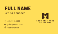 Handyman Wrench Letter M Business Card