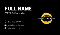 Excavator Backhoe Machinery Business Card
